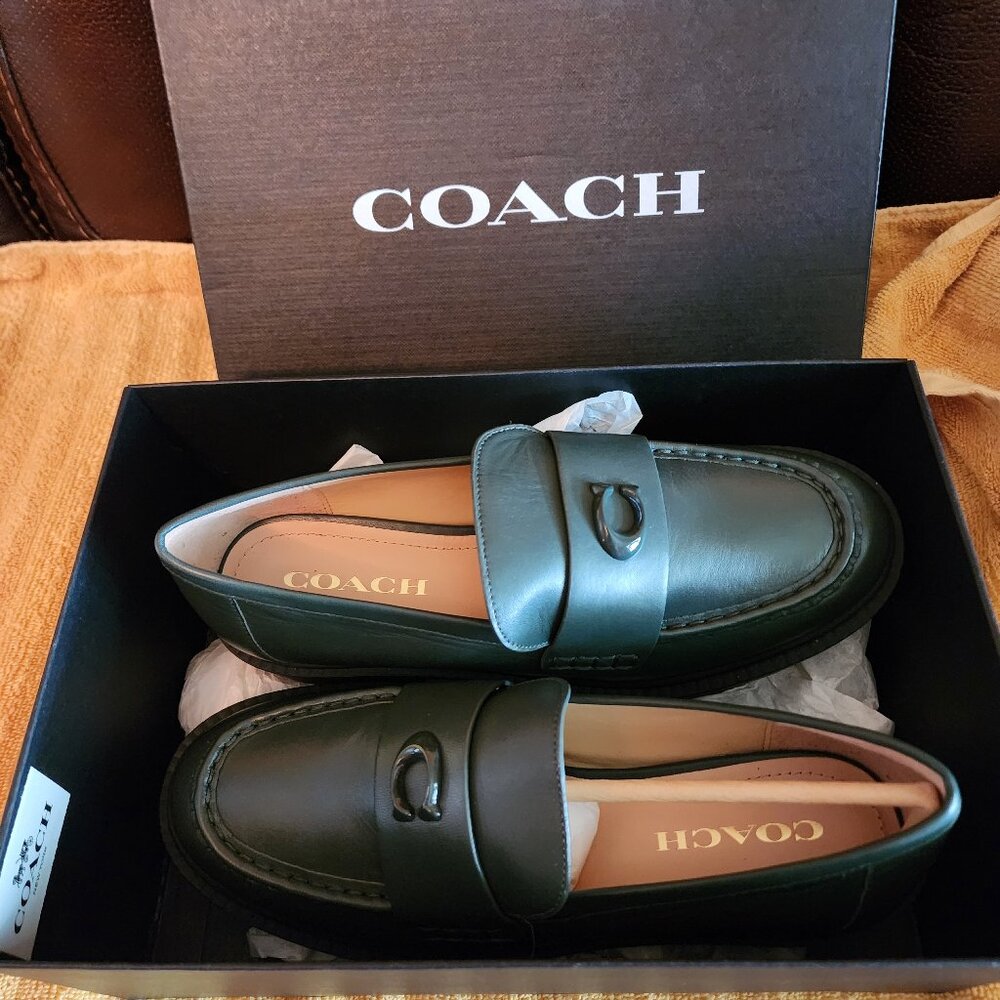 Coach lea loafer